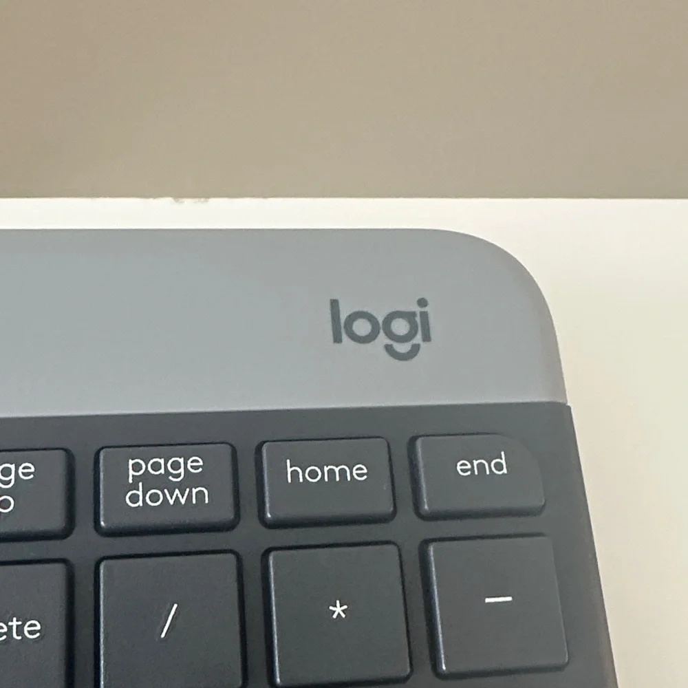 Logitech Slim Wireless Keyboard - Black and Gray